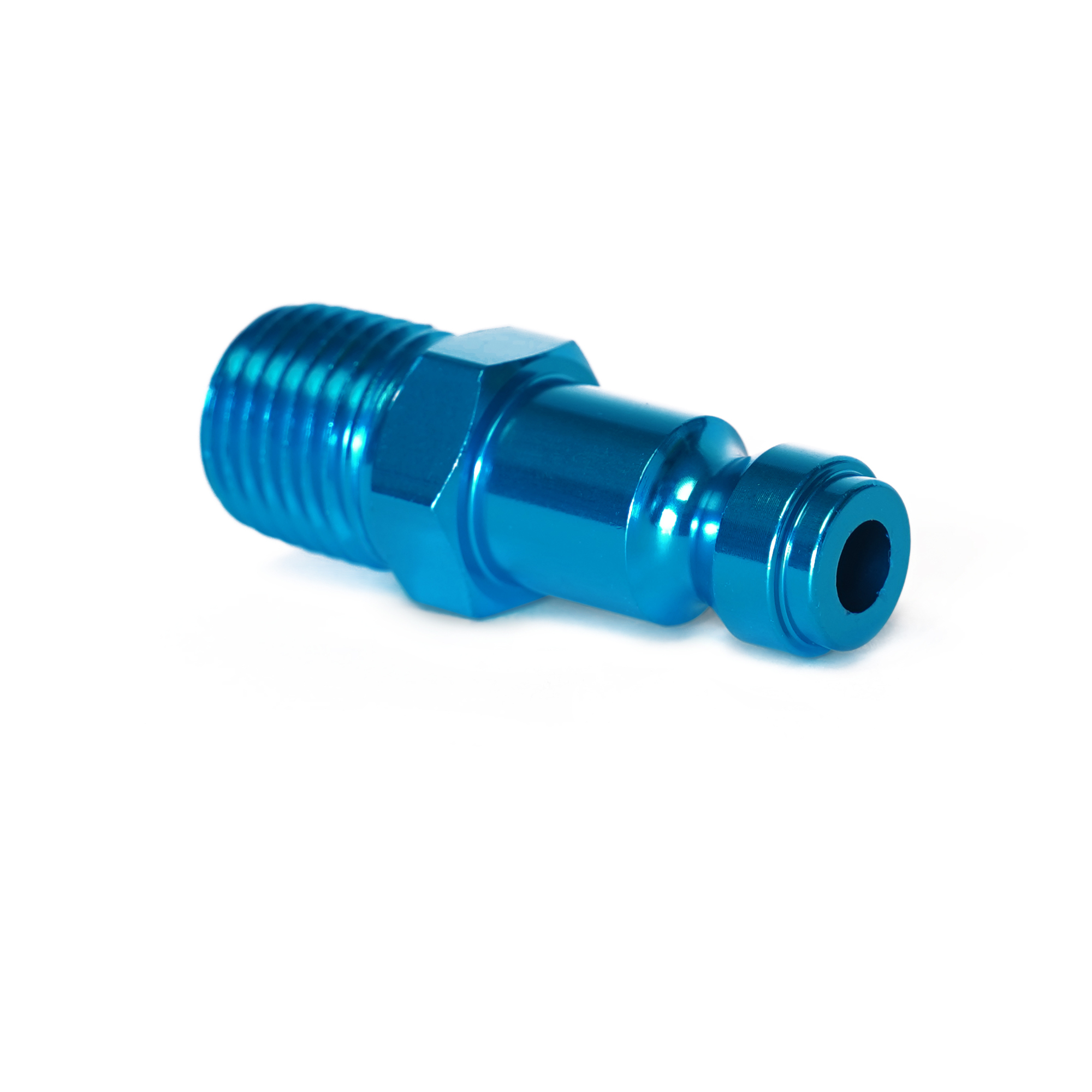 STEELMAN 1/4-Inch Plated Steel Automotive Quick Disconnect Plug with 1/4-Inch Male NPT Threads, Model# CP1-IND